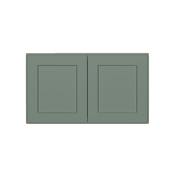 HOMLUX 30 in. W x 12 in. D x 18 in. H Ready to Assemble Wall Kitchen Cabinet in Shaker Basil
