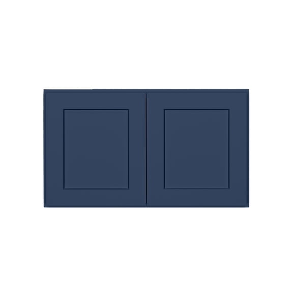 HOMLUX 30 in. W x 12 in. D x 18 in. H Ready to Assemble Wall Kitchen Cabinet in Shaker Navy