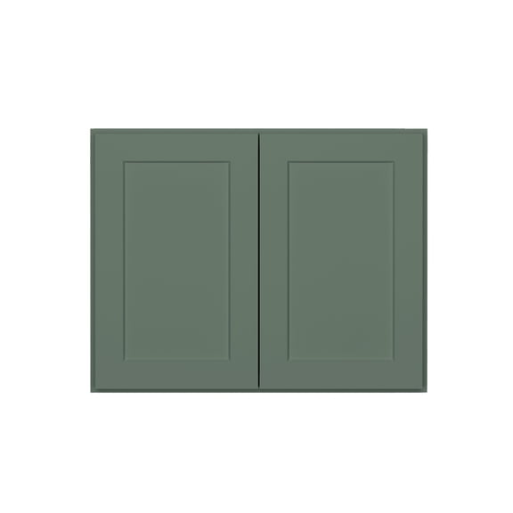HOMLUX 30 in. W x 12 in. D x 24 in. H Ready to Assemble Wall Kitchen Cabinet in Shaker Basil 2-Doors