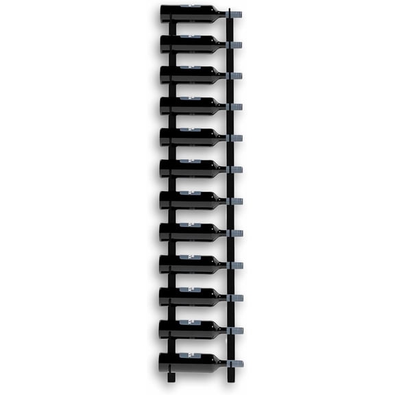 HOMLUX Wine Stack 12 Bottle Metal Wall Mounted Wine Rack