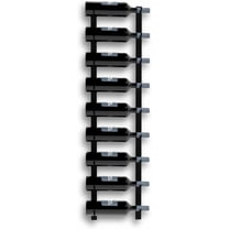 HOMLUX Wine Stack 9 Bottle Metal Wall Mounted Wine Rack