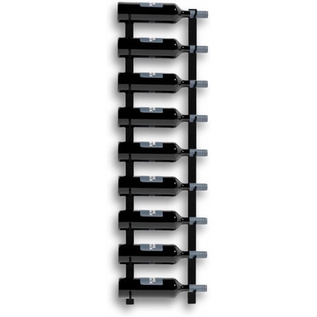 HOMLUX Wine Stack 9 Bottle Metal Wall Mounted Wine Rack