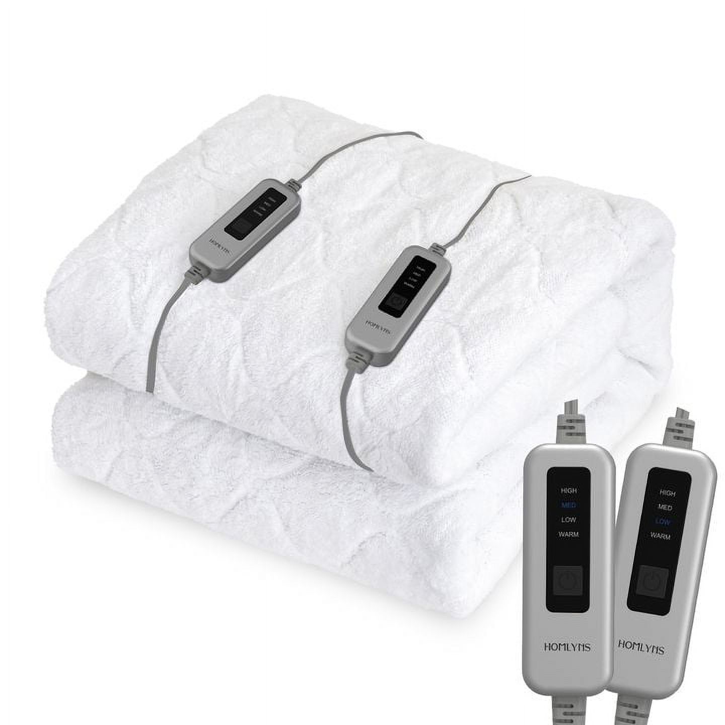Sunbeam Queen Size Electric Heated Mattress Pad with Dual Dial Controllers