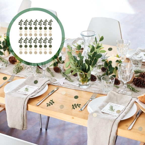 HOMOBABE 1 Pack Greenery Wedding Table Confetti Eucalyptus for Celebrations