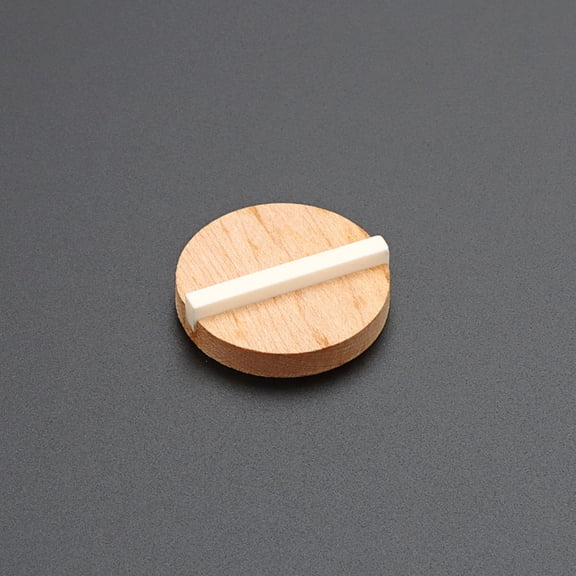 HOMOBABE Guitar Bridge Saddle Set with Light Brown Wood and Ox Bone, Replacement for Beginners and Professional Guitar Players