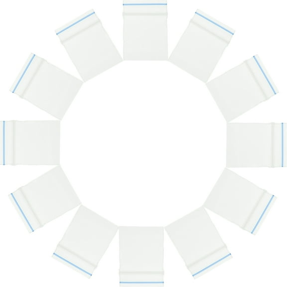 HOMOBABE 100Pcs Mini Clear Bags for Jewelry Sealing Transparent Organizers