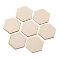 thumbnail image 1 of HOMOBABE 100Pcs Small Hexagon Pieces Wooden Hexagon For Crafts And Diy Projects, 1 of 8