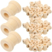 HOMOBABE 100 Pcs Wooden Spools for Model Making, Crafting, Woodworking Supplies and Hobby Projects
