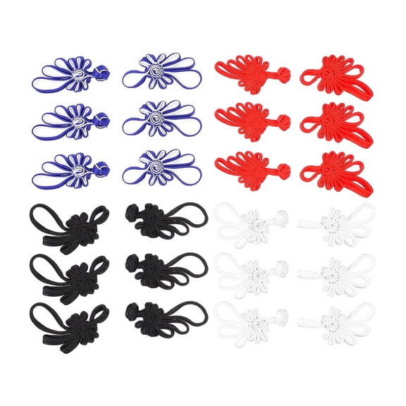 HOMOBABE Clothing Closure Buttons Satin 12Pcs 4.1X1.3X0.4In