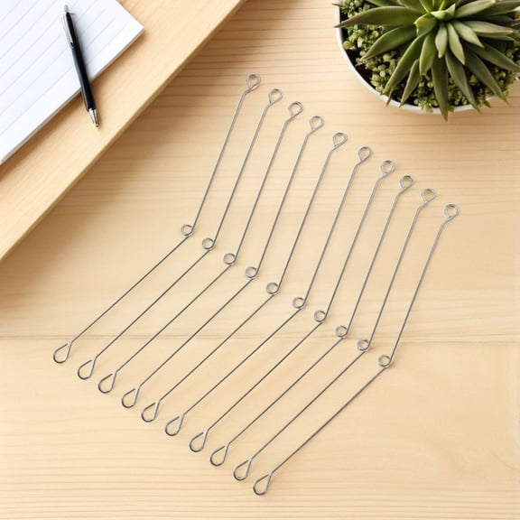 HOMOBABE Recessed Lighting Stainless Steel Compression Springs Plated Silver 12Pcs