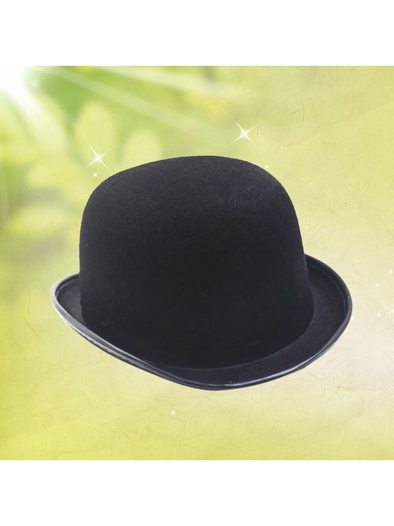 1Pack Mens Dress Hats Fedora Style in Black Wool for Bridegroom 11.4x9x5.1in