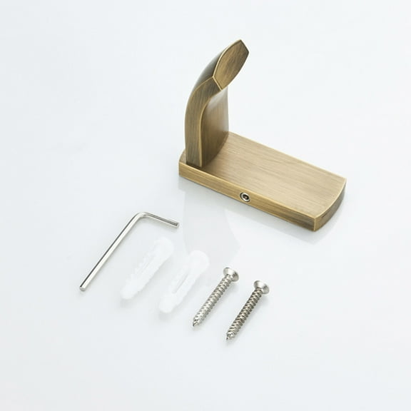 HOMOBABE 1Pack Metal Wall Hooks Heavy Duty Resistant Copper for Bedroom Kitchen Garage Laundry Room