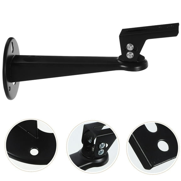 HOMOBABE 1Pcs Black Abs Wall Camera Mount Bracket for Security Cameras in Conference Room