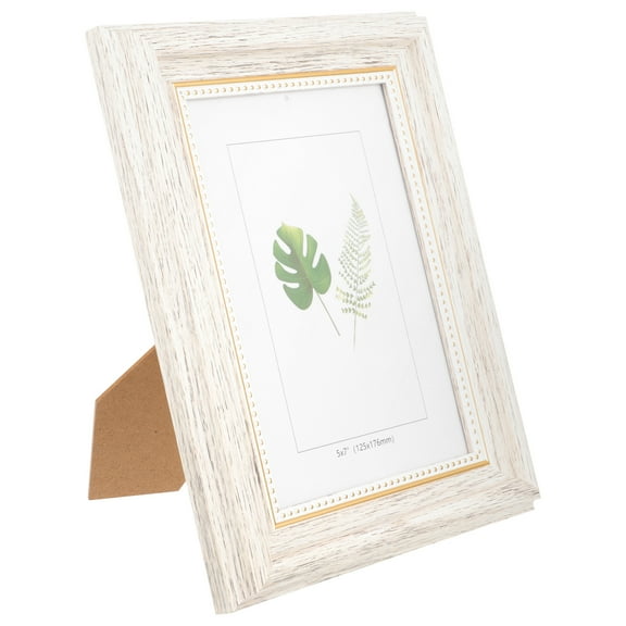 HOMOBABE 1Pcs Small Picture Frame Rectangular Khaki for Desktop Display 5x7in