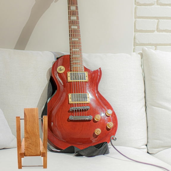 HOMOBABE 1Set Khaki Square Wood Guitar Foot Rest Stool for Home Practice and Performances