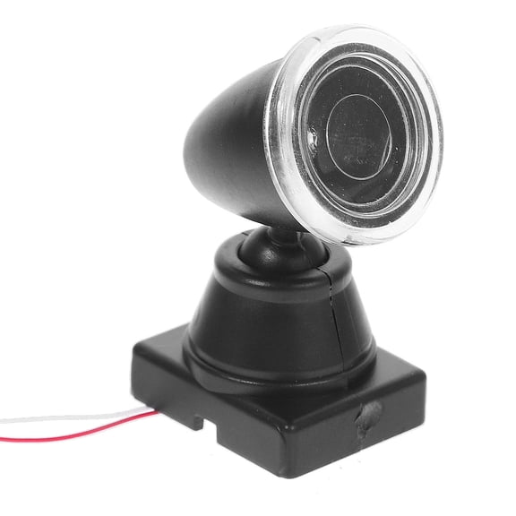 HOMOBABE 1Set Model Railway Led Lamp for Model Building with Plastic Material in Black Color Realistic Design