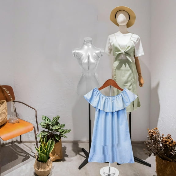 HOMOBABE 1Set T Shirt Display Stand Retail Display Wooden and Iron for Store Owners 31.1x15.4x6.9in