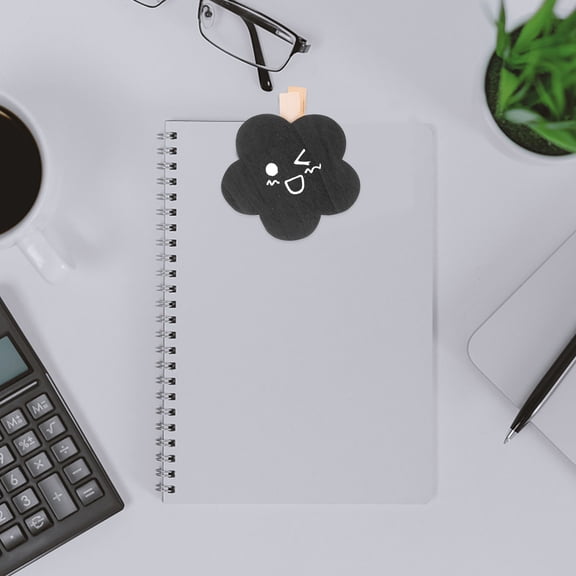 HOMOBABE 30Pcs Small Chalkboard Food Signs Rounded Corners Wood Material for Leaving Messages