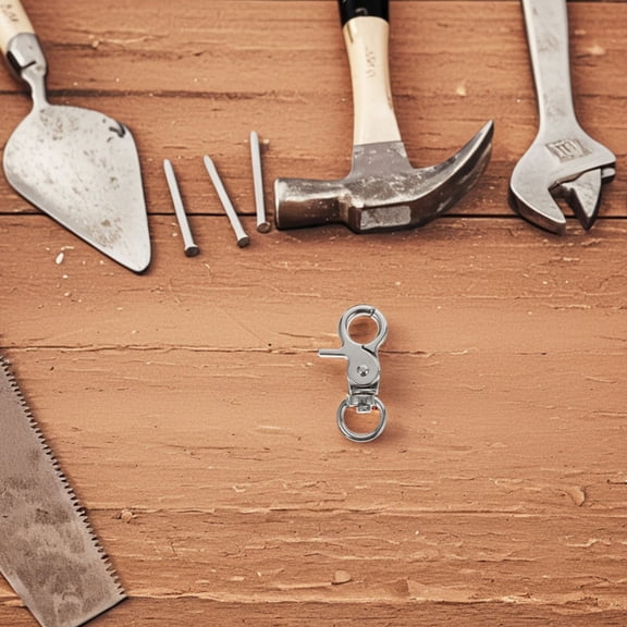 HOMOBABE 5Pcs Stainless Steel Cage Lock Buckles Prevent Escape Secure Latch