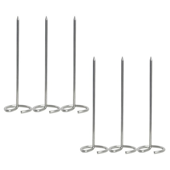 HOMOBABE 6Pcs Skewers Stainless Steel for Grilling and Roasting in Air Fryer 10.4x3.2x3.2in