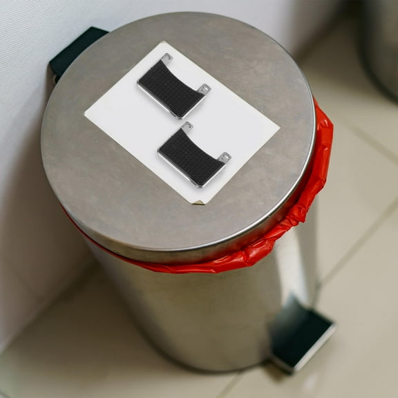 HOMOBABE 6Pcs Trash Can Foot Pedal Black Plastic Step On Operation for Home and Office Use