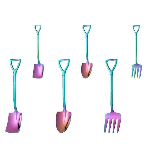 HOMOBABE 6Pcs Yogurt Spoon for Home Use and Bar