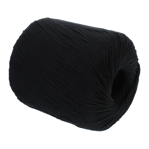 HOMOBABE 8.50X7.50X7.50CM Cotton Cord 1 Roll for Handicraft Weaving and Diy Fun Black