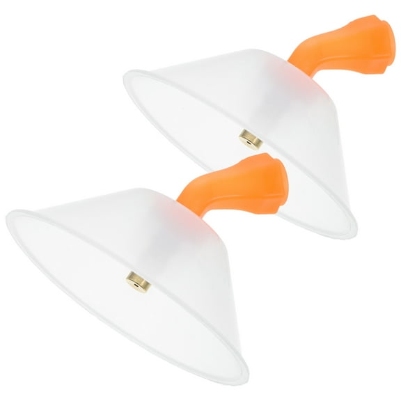 HOMOBABE 2-Pack 9.7x9.7x9.4in Round Drift Guard with Flat Sprayer Nozzle for Farming and Gardening Use