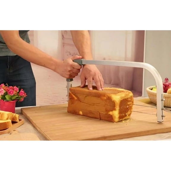 HOMOBABE Adjustable Cake Leveler 1Pack Cake Leveler Multi Functional Wavy Wire For Home Pastry Cooks