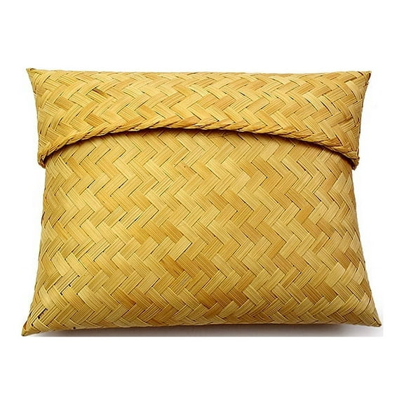 HOMOBABE Bamboo Tea Organizer Beige 1Pcs 6.4x5.1in