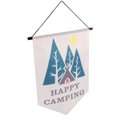 thumbnail image 1 of HOMOBABE Camping Garden Flag 1Pack Polyester Rectangular for Birthday Party and Bridal Showers Decor, 1 of 8