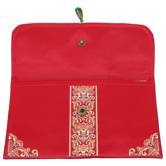 HOMOBABE Chinese Wedding Red Packet 1Pack Traditional Design for Couples 11.3x4.3x0.4in