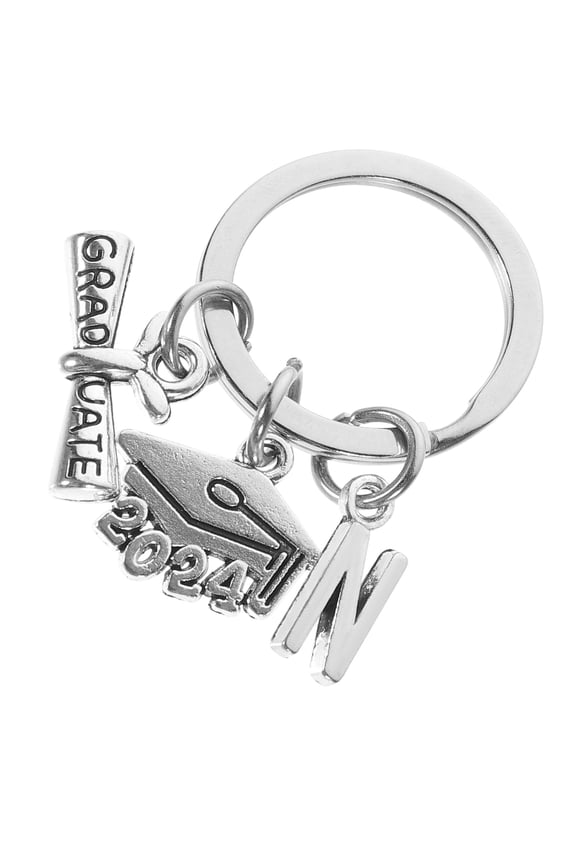 Graduation Keychains Metal Key Chain for Backpack Accessory in 1.57X0.98X0.20in 1Set