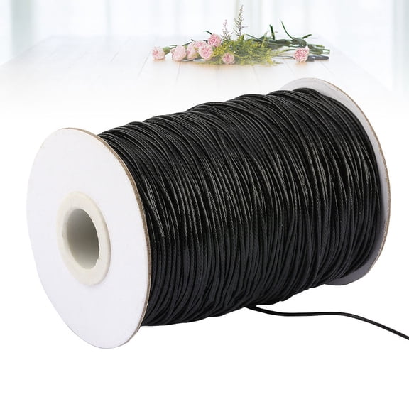 HOMOBABE Jewelry Making Braided Rope 1 Roll Diy Projects Crafts Housewife Wax Line 63x0.06x0.06in