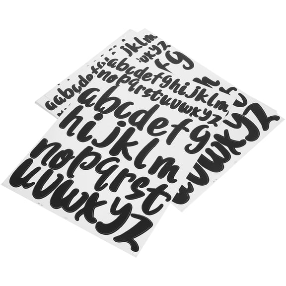 HOMOBABE Letter Stickers for Bulletin in Rectangular Shape with Simple Design Style 10 Sheets Total