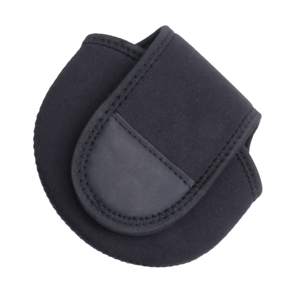 HOMOBABE Shape 1Pack Fishing Wheel Bag for Reel Case 4.3x4.7x3.1in in Black