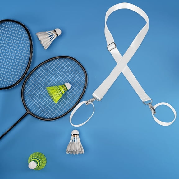 HOMOBABE Tennis Strap for Tennis Court Net with Adjustable Height 1Pcs 11.8X1X0.8in White Cloth