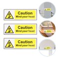 thumbnail image 1 of HOMOBABE Warning Car Stickers 3Pcs Yellow PVC Self Adhesive Safety Signs, 1 of 8