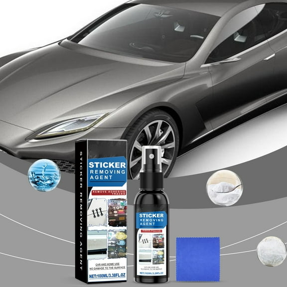 Auto Sticker & Adhesive Remover Gel, Non-Toxic Residue Cleaner for Car Windshield, Glass, Paint, Metal Surfaces - Professional Safe Decal Removal Tool & Detailing Solution