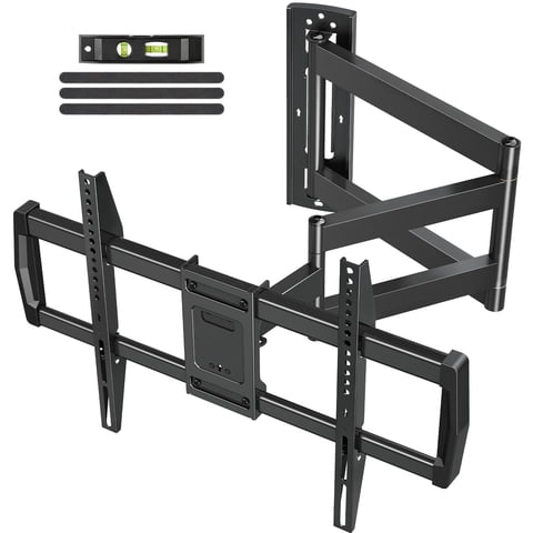 Mountory Long Arm TV Wall Mount for Most 43-76 Inch TVs, 37.9 Inch Long Extension Corner TV Mount, Full Motion Wall Mount TV Bracket Swivel and Tilt, Holds up to 99 lbs. Max VESA 600x400mm