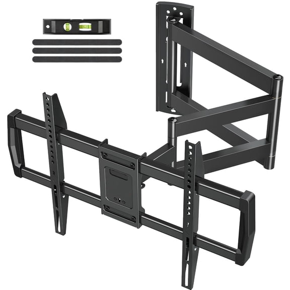 Mountory Long Arm TV Wall Mount for Most 43-76 Inch TVs, 37.9 Inch Long Extension Corner TV Mount, Full Motion Wall Mount TV Bracket Swivel and Tilt, Holds up to 99 lbs. Max VESA 600x400mm