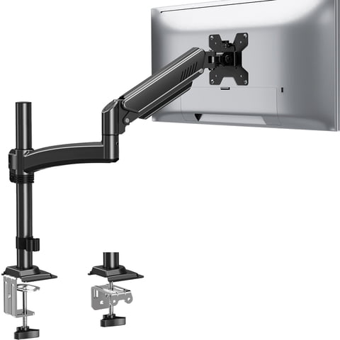 HOMOUNT Single Monitor Arm for 22-32inch, Full-Motion Monitor Mount, Height Adjustable Monitor Stand for Desk, Holds Max 22lbs