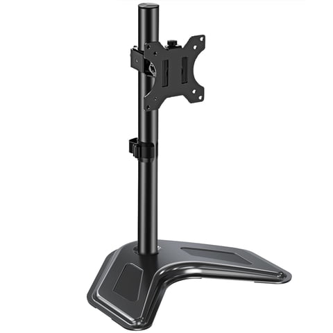 HOMOUNT Single Monitor Stands Fits 13'' to 32'' Screen, Freestanding Monitor Mount for Desk, VESA 75x75 100x100, up to 17.6lbs