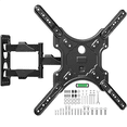 thumbnail image 1 of HOMOUNT Full Motion TV Wall Mount for Most 26-60 Inch TVs, Swivel and Tilt TV Mount with Single Stud, Wall Mount Bracket Max VESA 400x400mm, 77 lbs, 1 of 10