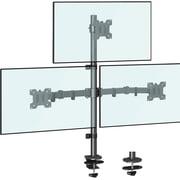 HOMOUNT Triple Monitor Stand, for 13-32 Inch Screens, Height Adjustable Monitor Desk Mount, Stacked Monitors Arm for 3 Monitors, up to 17.6lbs