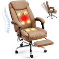 HOMREST Executive Office Chair, PU Leather Adjustable Height Massage