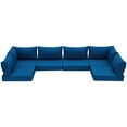 HOMREST Outdoor Replacement Cushions for Patio Furniture,WaterRepellent Sofa Cushions for 6