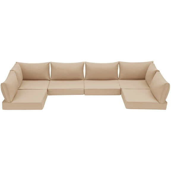 Homrest Outdoor Replacement Cushions 14x6 Patio Furniture, Sand Sofa Cushions for Outdoor Couch, 14-Count