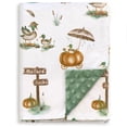thumbnail image 1 of HOMRITAR Baby Blanket for Boys Girls Soft Nursery Minky Toddler Blanket with Double Layer Dotted Backing, Cute Mallard Duck Multicolor Printed 30 x 40 Inch, 1 of 1