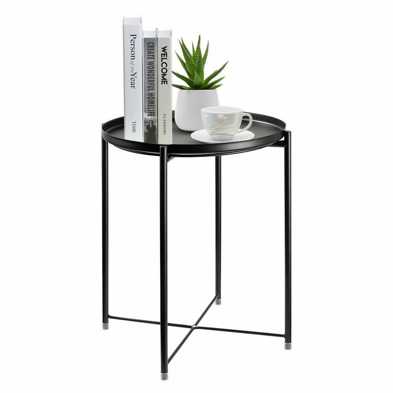 Short Table Small Table Stand Small Tables for Small Spaces Low Small Side Table Black Metal Small End Tables Living Room Printer Tables Mini Coffee